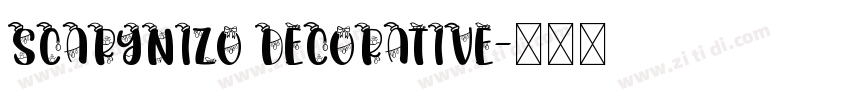 SCARYNIZO DECORATIVE字体转换